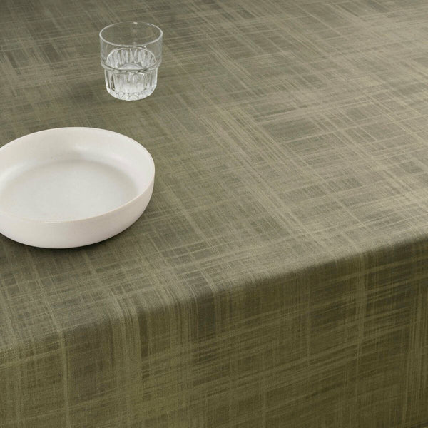 Fleckenabweisende Tischdecke Belum Liso Olive 300 x 150 cm