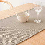 Tischläufer Belum Waffle Braun Leinen 45 x 140 cm