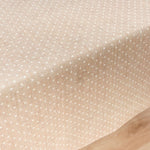 Fleckenabweisende geharzte Tischdecke Belum Plumeti Weiß 150 x 150 cm