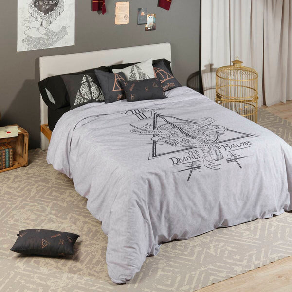 Bettdeckenbezug Harry Potter Deathly Hallows Legend Einzelmatratze (Restauriert B)