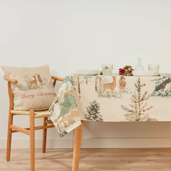 Fleckenabweisende Tischdecke Belum Christmas Deer 100 x 155 cm