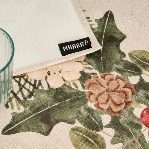 Fleckenabweisende Tischdecke Belum Christmas Mistletoe Bunt