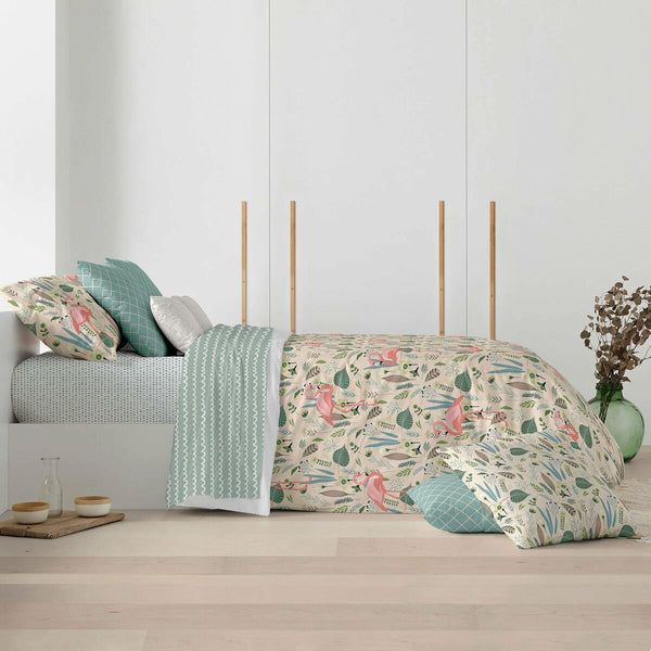 Bettdeckenbezug Decolores Amira Bunt 175 Fäden 140 x 200 cm Flaschenhals-Verschluss