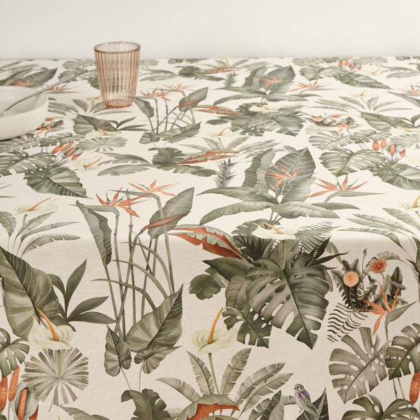 Fleckenabweisende geharzte Tischdecke Belum Mirari 1 Bunt 150 x 150 cm