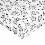 Spannbetttuch Decolores Monstre black Einzelmatratze