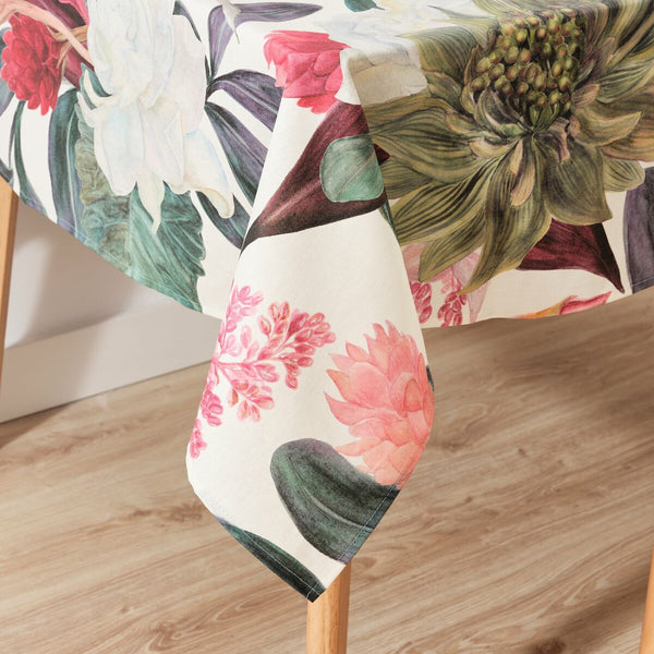 Fleckenabweisende Tischdecke Belum 0318-105 Bunt 180 x 180 cm Tropical