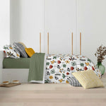 Bettdeckenbezug Decolores Paola Bunt 175 Fäden 200 x 200 cm