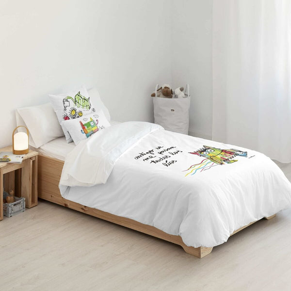 Bettdeckenbezug Decolores Líos Castellano Bunt 175 Fäden 180 x 220 cm