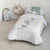 Bettdeckenbezug Kids&Cotton Huali Big Blau Weiß 180 x 220 cm