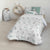 Bettdeckenbezug Kids&Cotton Huali Small Blau Weiß 180 x 220 cm