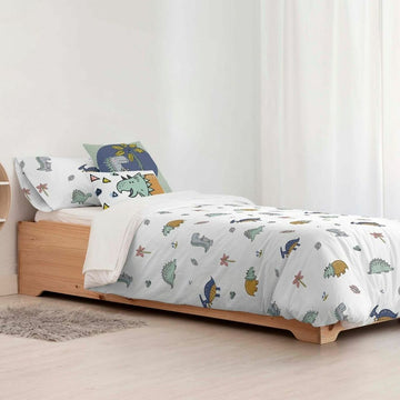 Bettdeckenbezug Kids&Cotton Italo Small Weiß 180 x 220 cm