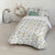 Bettdeckenbezug Kids&Cotton Jeddah Small Weiß Minze 180 x 220 cm