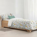 Bettdeckenbezug Kids&Cotton Jeddah Small Weiß Minze 180 x 220 cm