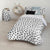 Bettdeckenbezug Kids&Cotton Kibo Weiß Schwarz 180 x 220 cm