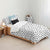 Bettdeckenbezug Kids&Cotton Kibo Weiß Schwarz 180 x 220 cm