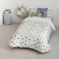 Bettdeckenbezug Kids&Cotton Malu Small Blau Weiß 180 x 220 cm