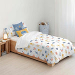 Bettdeckenbezug Kids&Cotton Malu Small Blau Weiß 180 x 220 cm