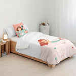 Bettdeckenbezug Kids&Cotton Mosi Big Rosa 155 x 220 cm
