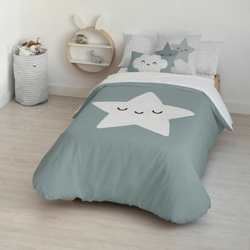 Bettdeckenbezug Kids&Cotton Nadir Blau 180 x 220 cm