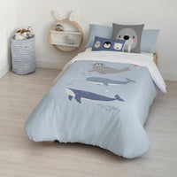 Bettdeckenbezug Kids&Cotton Tabor Big Blau 155 x 220 cm
