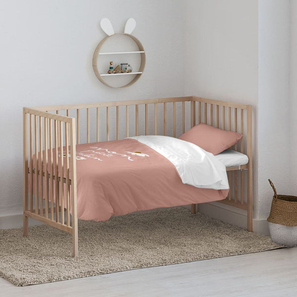 Bettdeckenbezug Kids&Cotton Xalo Big Rosa 115 x 145 cm