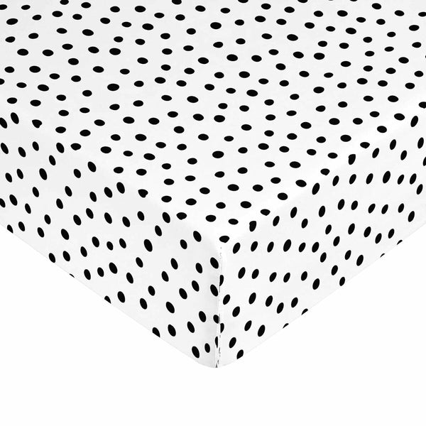 Spannbetttuch Kids&Cotton Kibo Schwarz Einzelmatratze 105 x 200 cm