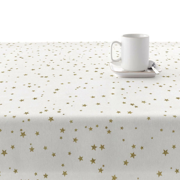 Fleckenabweisende geharzte Tischdecke Belum Stars Gold 300 x 140 cm