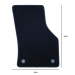 Auto-Fußmatten-Set OCC Motorsport OCCVW0022BL VOLKSWAGEN GOLF VII Blau 5 Stücke