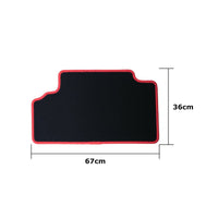 Auto-Fußmatten-Set OCC Motorsport OCCTY0001RD Schwarz Toyota Auris (2007-2013) 5 Stücke
