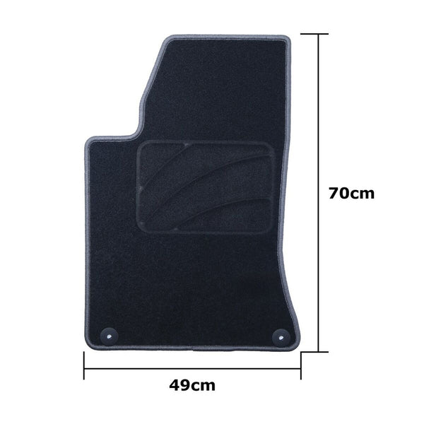 Auto-Fußmatten-Set OCC Motorsport OCCIF0003GD Dunkelgrau Infinity Q30 5 Stücke