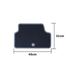 Auto-Fußmatten-Set OCC Motorsport OCCIF0003GD Dunkelgrau Infinity Q30 5 Stücke