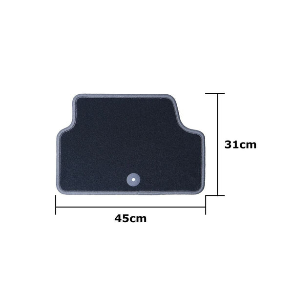 Auto-Fußmatten-Set OCC Motorsport OCCIF0003GD Dunkelgrau Infinity Q30 5 Stücke