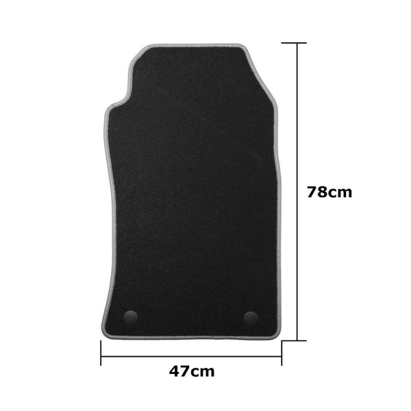 Auto-Fußmatten-Set OCC Motorsport OCCMI0008YE Mini R52 Cabrio 5 Stücke