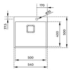 Einfachspülbecken Teka Forlinea RS15 50.40 Stahl
