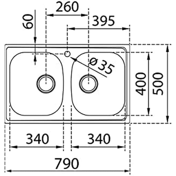 Doppelspülbecken Teka STARBRIGHT 80 E-XP 2C