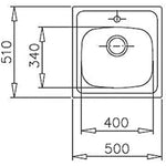 Einfachspülbecken Teka STARBRIGHT 50 E-XP 1C