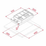 Gasplatte Teka GZC32300XBA 3800W (30 CM)