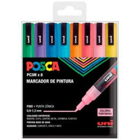 Marker-Set Uni-Ball PC-3M 8 Stücke Bunt