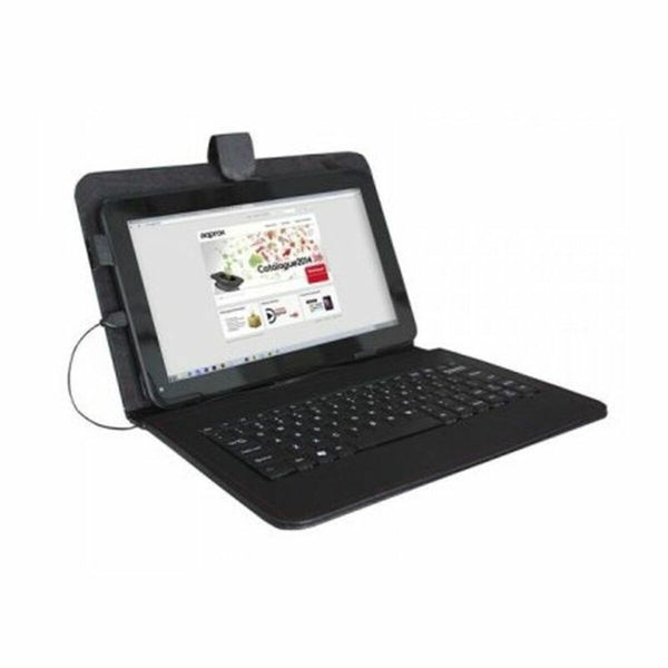 Hülle für Tablet und Tastatur approx! APPIPCK04 9,7" Plug and play Schwarz