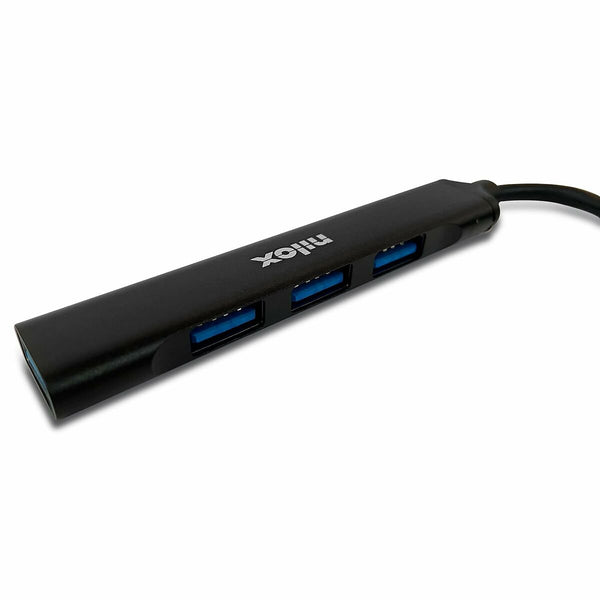 4-Port USB Hub Nilox NXHUB401 Schwarz