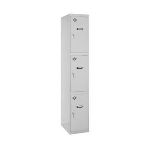 Schließfach SimonRack Grau Metall 3 Türen 180 x 50 x 30 cm