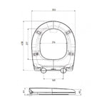 Toilettenabdeckung Prhie volga Weiß