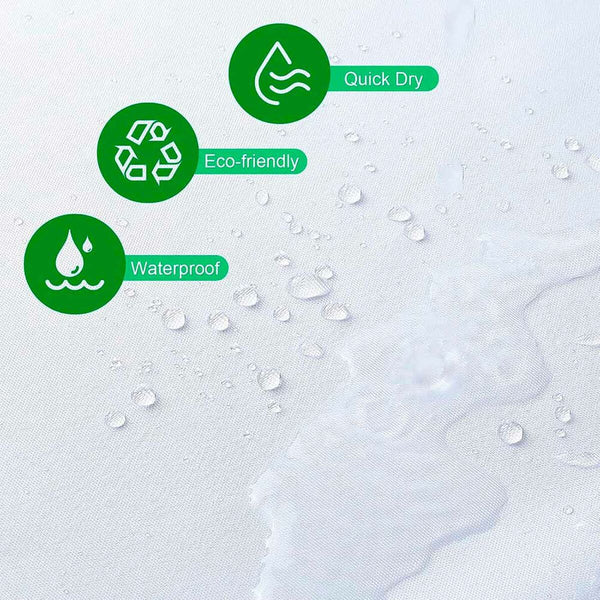 Duschvorhang Exma Weiß PVC 180 x 180 cm