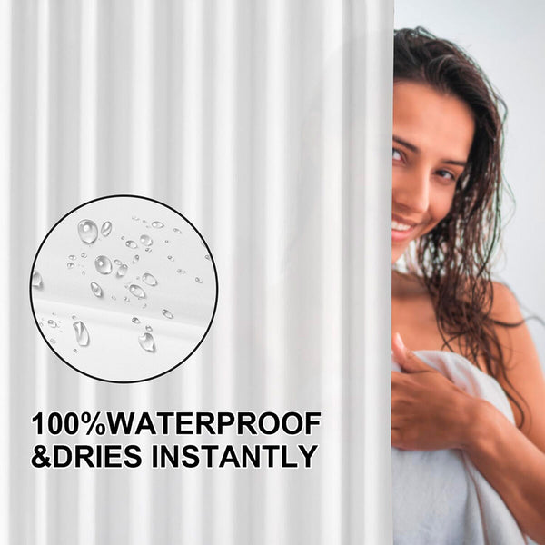 Duschvorhang Exma Weiß PVC 180 x 180 cm