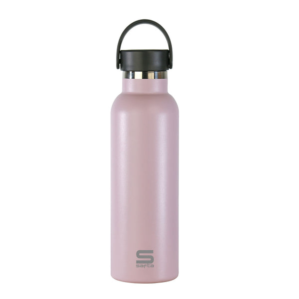 Thermosflasche Safta Rosa empolvado Rosa Silikon Edelstahl