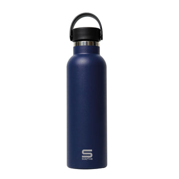 Thermosflasche Safta Marino Marineblau Silikon Edelstahl