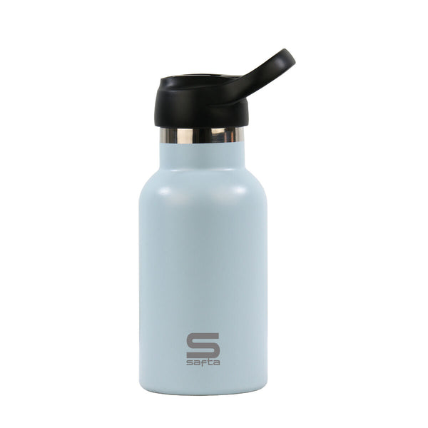 Thermosflasche Safta Cielo empolvado Hellblau Silikon Edelstahl