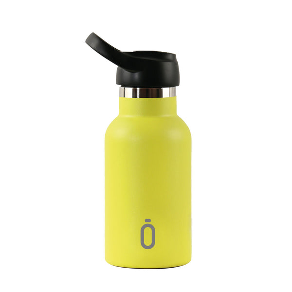 Thermosflasche Safta Lima Neongrün Silikon Edelstahl