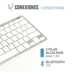Bluetooth-Tastatur iggual IGG316788 Spanisch Affe (1 Stücke)