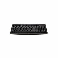 Tastatur iggual QWERTY USB Schwarz Qwerty Spanisch